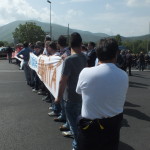 BAIANO. Guarda le foto della manifestazione dei Forestali che occupano il casello autostradale. Gallery