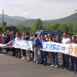BAIANO. Guarda le foto della manifestazione dei Forestali che occupano il casello autostradale. Gallery