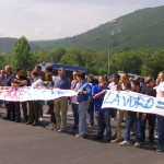 BAIANO. Guarda le foto della manifestazione dei Forestali che occupano il casello autostradale. Gallery