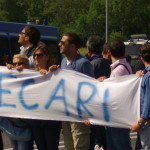 BAIANO. Guarda le foto della manifestazione dei Forestali che occupano il casello autostradale. Gallery