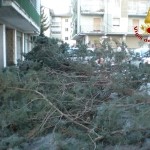 Forte vento, i Vigili del Fuoco in azioni in tutta la provincia