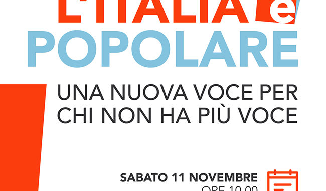 Italia e' popolare Napoli 11 novembre 2017 INVITO