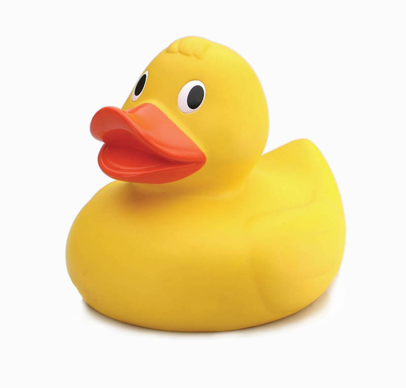 SUPERLOTTI Paolo Plansch MBA - Anatra Da Bagno Originale Per Bambini 0+. Confezionata In Scatola Mela Made In Germany, 100% Ecologica E Senza BPA. Altezza 8 Cm. - 3