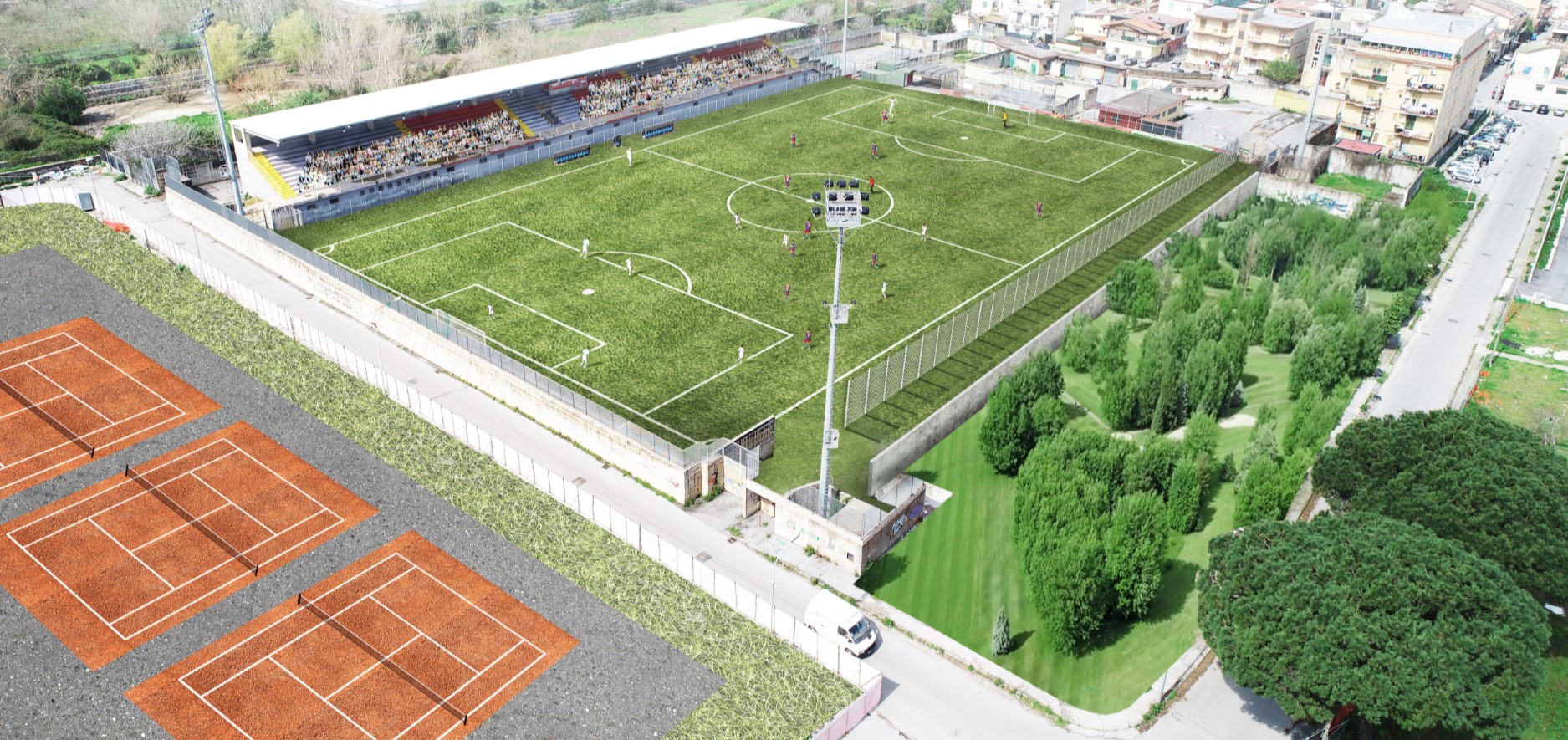 ANGRI (SA). Stadio comunale “Pasquale Novi”, sindaco Ferraioli 