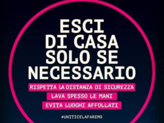 Esci di casa solo se necessario