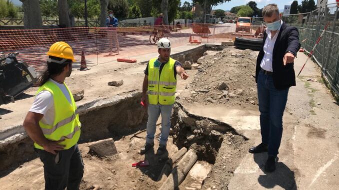 Lavori presso Porta Aurea