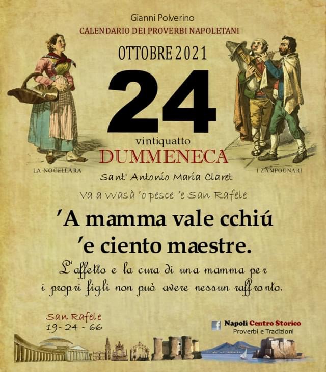 O PRUVERBIO D O JUORNO. Domenica 24 ottobre 2021