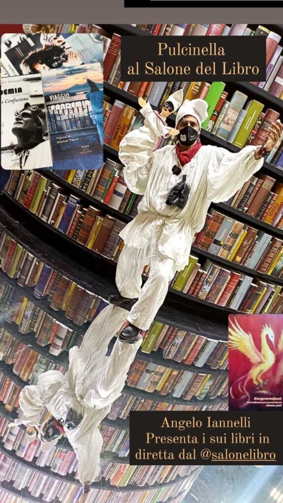 Angelo Iannelli protagonista al Salone del Libro di Torino con Pulcinella Presentazione dei due libri pandemici alla fiera editoriale