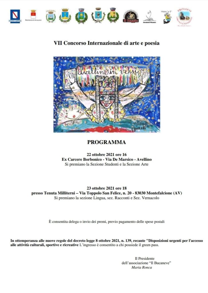 Concorso internazionale di arte e poesia Avellino in versi, VII edizione