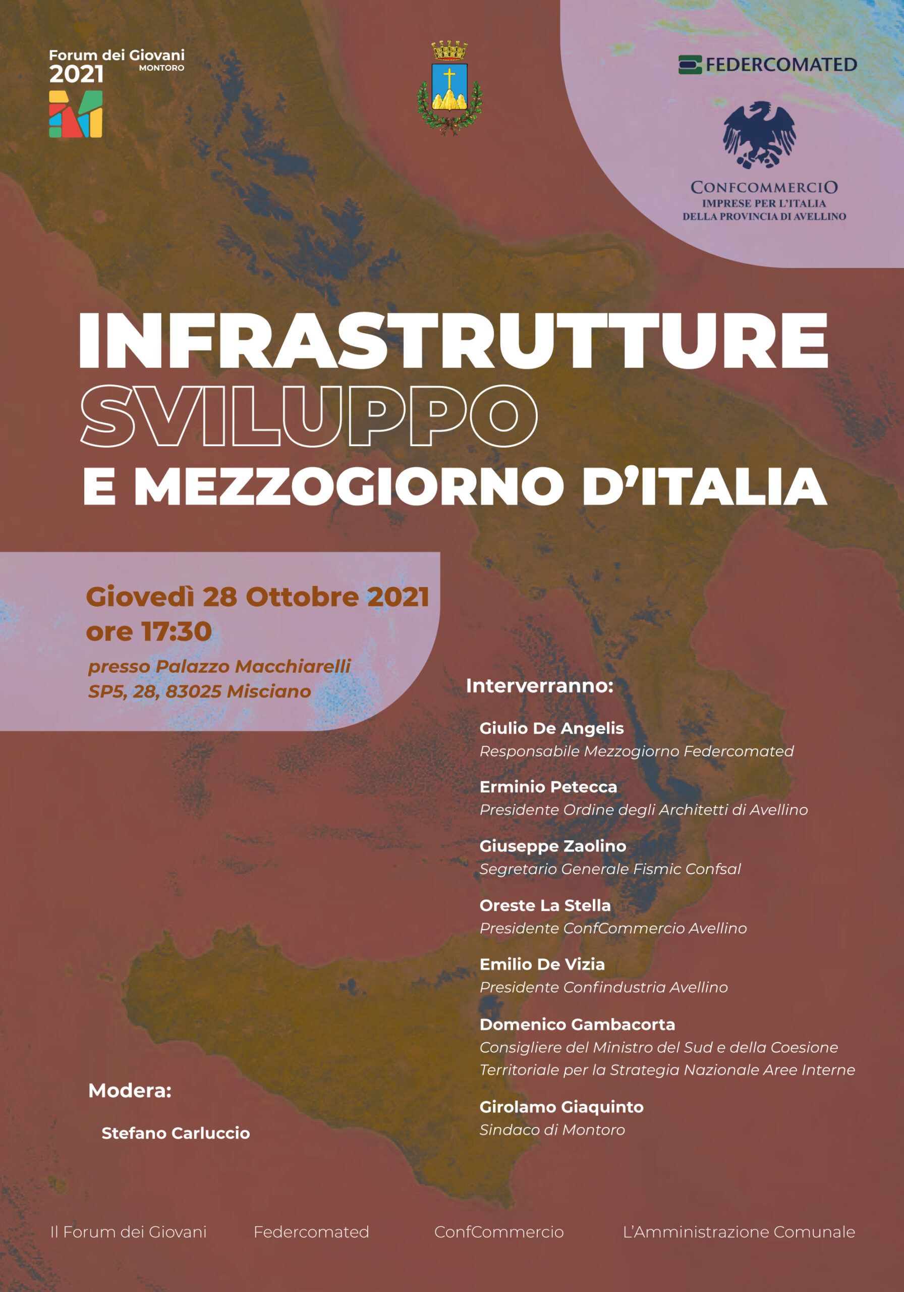 “Infrastrutture, sviluppo e mezzogiorno d’Italia”,  se ne discute a Misciano (Montoro)