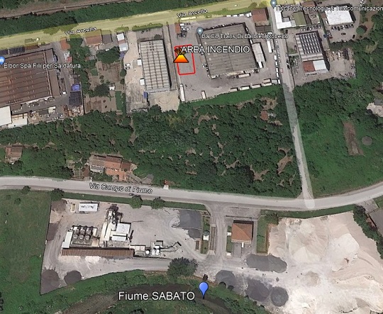 Incendio Montefredane (Av), intervento Arpac per valutare effetti ambientali