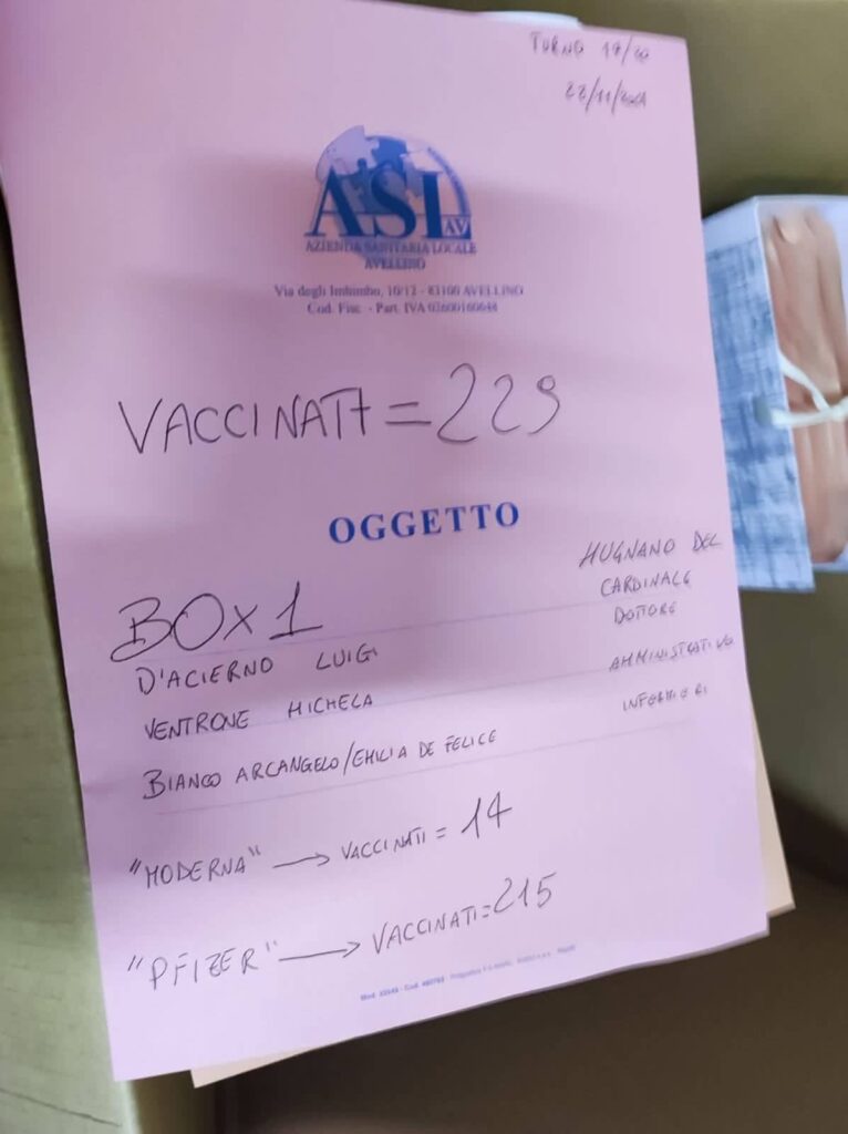 MUGNANO DEL CARDINALE. Punto vaccinale, oggi somministrate 229 dosi anticovid. Record