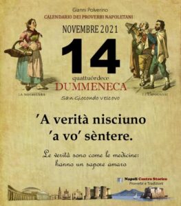 O PRUVERBIO D O JUORNO. Domenica 14 novembre 2021