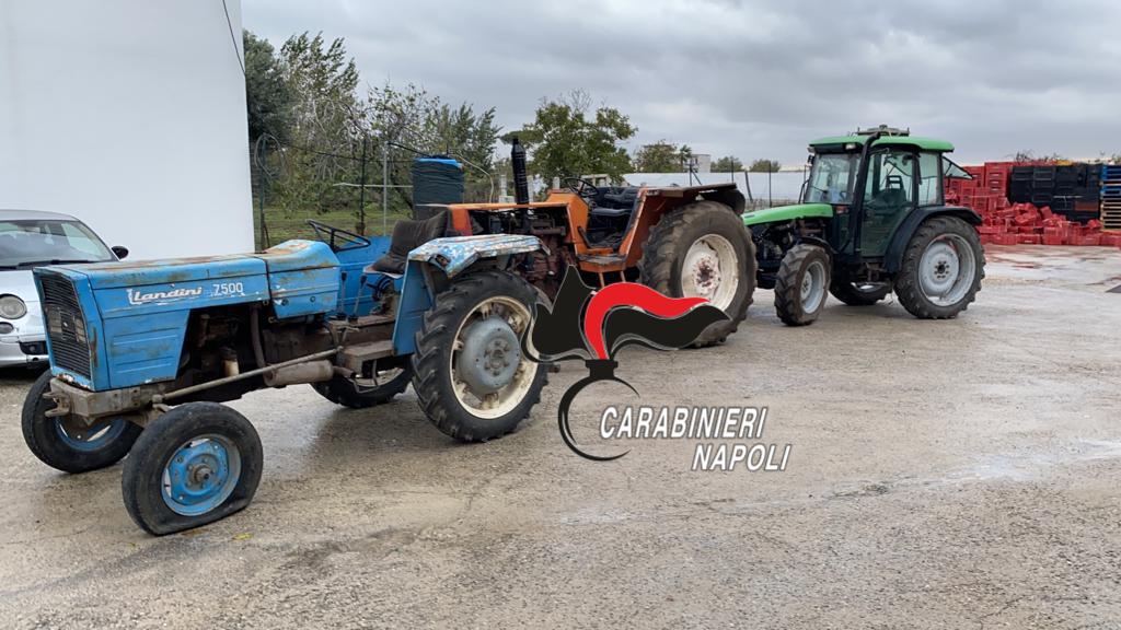 SantAnastasia: Controlli dei Carabinieri tra trattori rubati e pistola. Un arresto e una persona denunciata