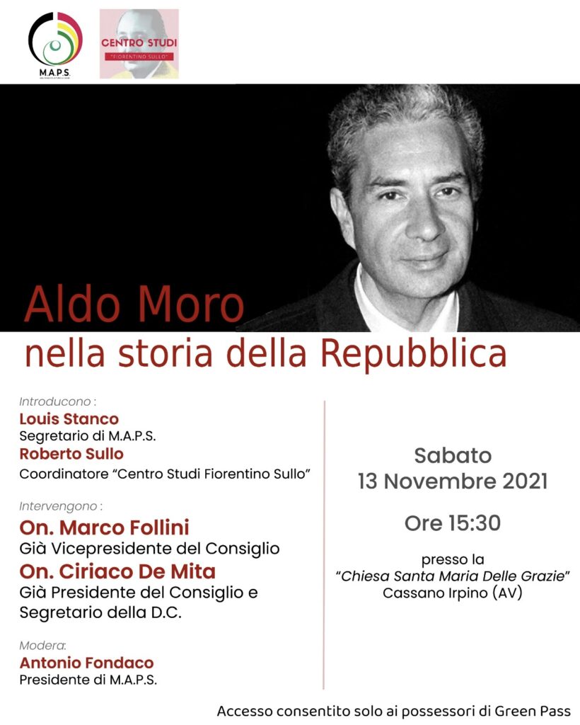 CASSANO IRPINO. “Aldo Moro nella storia della Repubblica”
