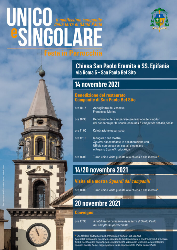 La parrocchia di San Paolo Bel Sito in festa per il restauro del campanile. Domani la benedizione del vescovo Marino, il 20 un convegno sui campanili