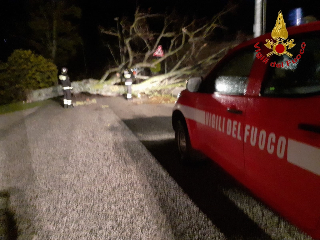 IRPINIA. Giornata di duro lavoro per i Vigili del Fuoco a causa del maltempo