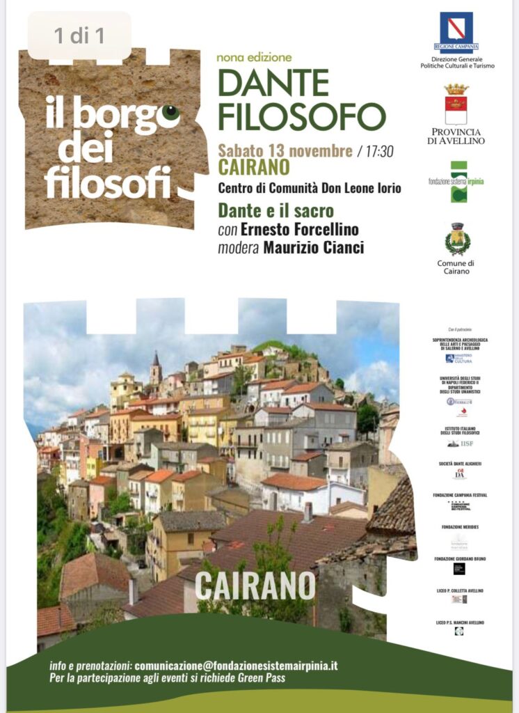 CAIRANO. Decimo appuntamento per “Il Borgo dei Filosofi”.