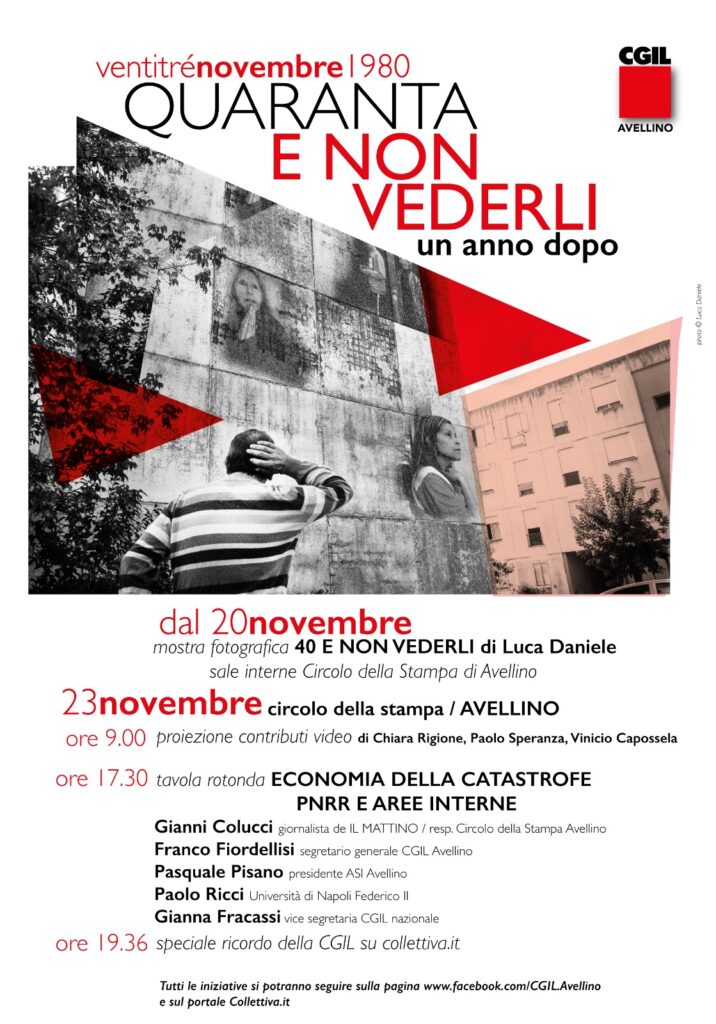 La Cgil di Avellino celebra lanniversario del terremoto