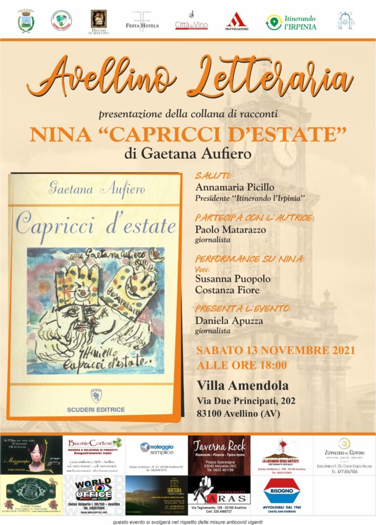 Avellino Letteraria, Nina “Capricci d’estate”, con l’autrice Gaetana Aufiero