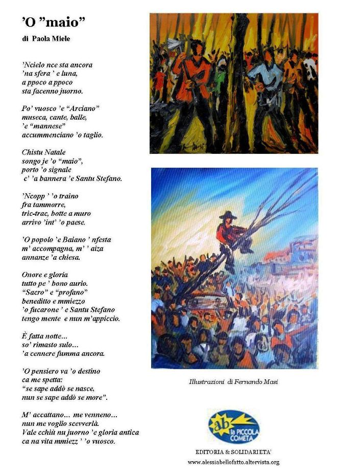 BAIANO. Il Maio, nel racconto poetico in dialetto napoletano e illustrazioni di Fernando Masi BAIANO. Il Maio, nel racconto poetico in dialetto napoletano e illustrazioni di Fernando Masi