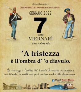 O PRUVERBIO D O JUORNO. Venerdì 7 gennaio 2021