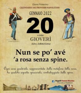 O PRUVERBIO D O JUORNO. Giovedì 20 gennaio 2022
