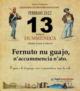 O PRUVERBIO D O JUORNO. Domenica 13 febbraio 2022