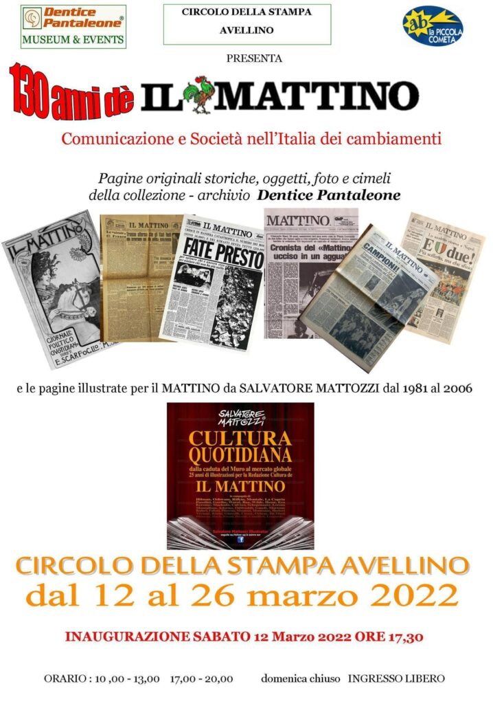 16 Marzo 1892 – 16 Marzo 2022 “ IL MATTINO” compie 130 anni.