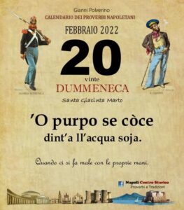 O PRUVERBIO D O JUORNO. Domenica 20 febbraio 2022