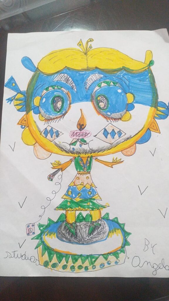 Angela  Sorrentino, la bimba autistica con la passione dei disegni, riceve lattenzione anche de Il Mattino