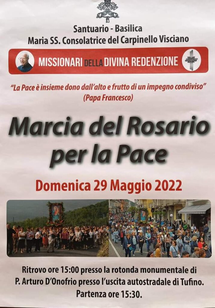 Visciano, domenica la Marcia del Rosario per la pace nel mondo