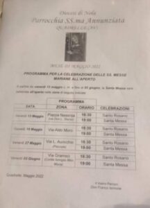 Quadrelle   Proseguono le messe allaperto   successo