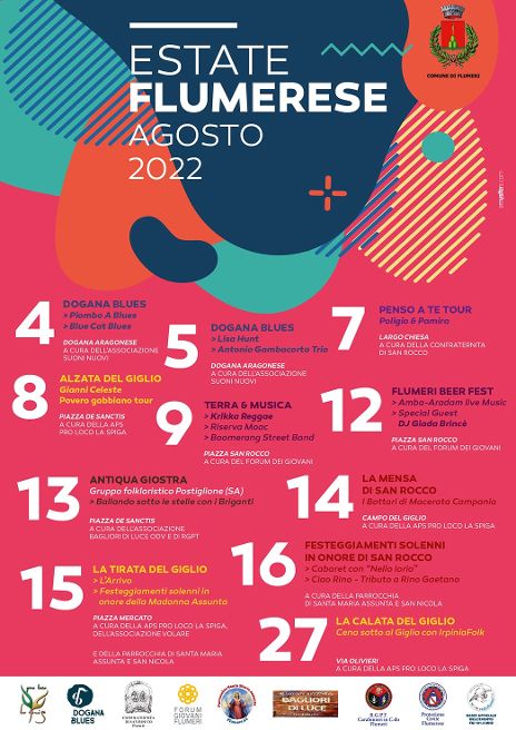 Flumeri, Estate flumerese 2022 tra cerimonie religiose, tradizioni popolari e concerti allaperto. Flumeri, Estate flumerese 2022 tra cerimonie religiose, tradizioni popolari e concerti allaperto.
