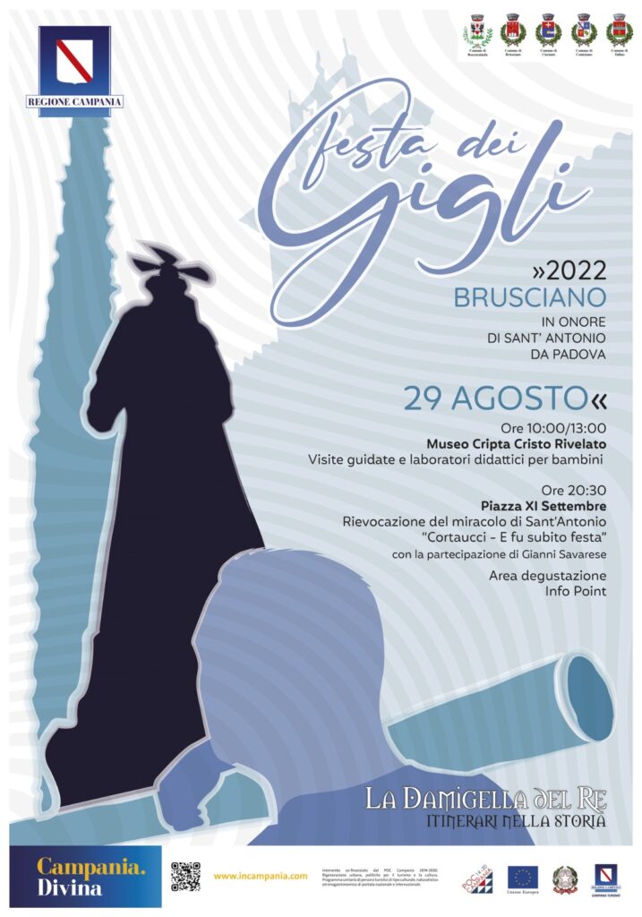 Festa dei Gigli 2022: a Brusciano la rievocazione del Miracolo di Sant’Antonio