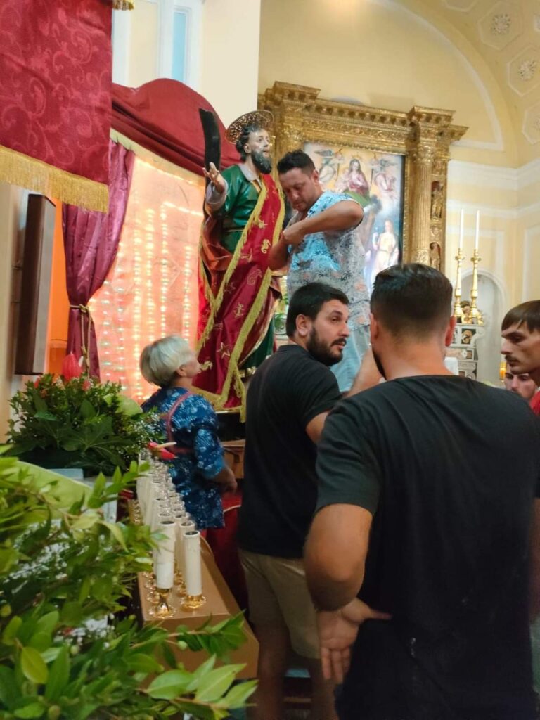 Sirignano   Intronizzazione di SantAndrea