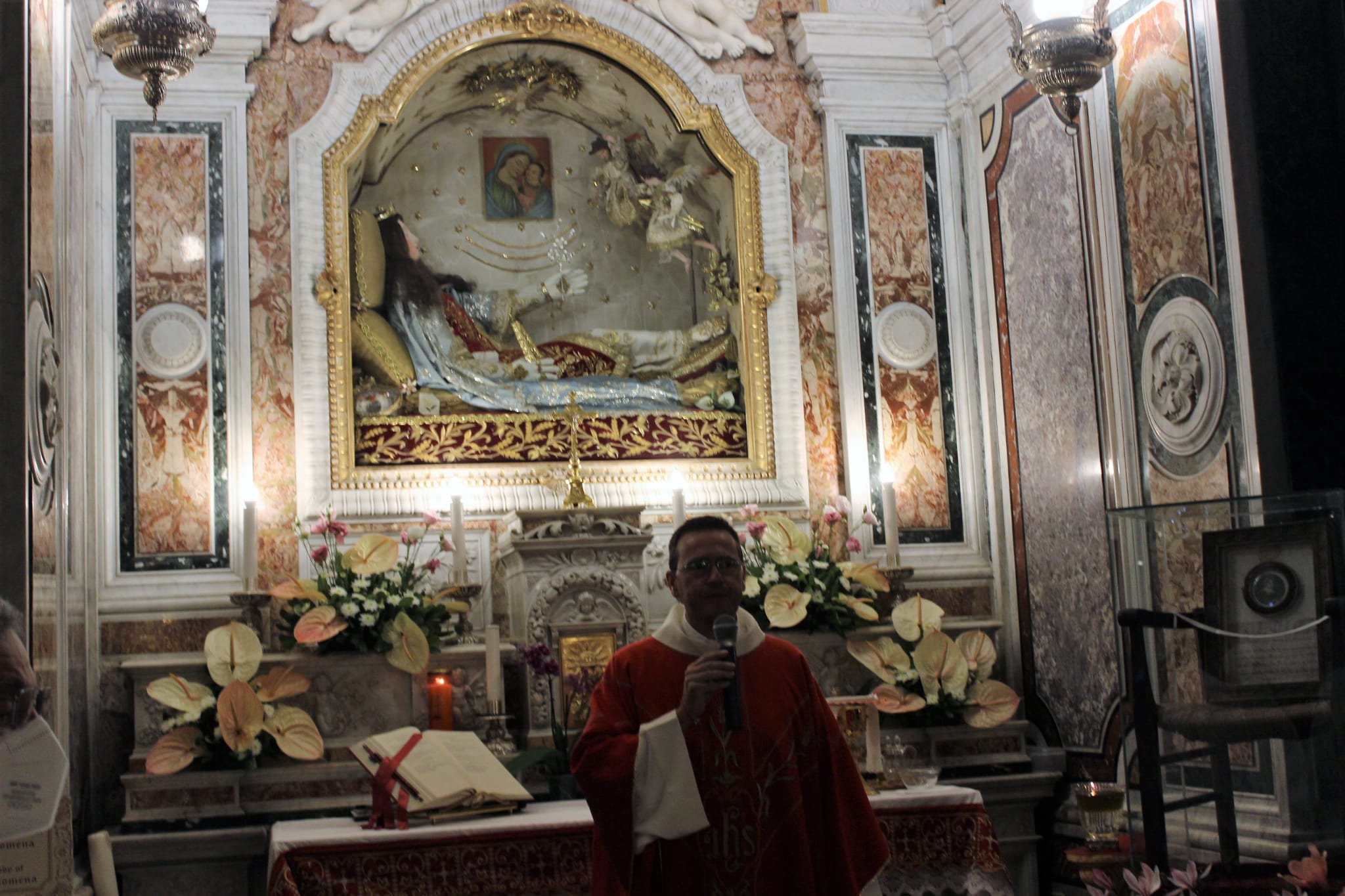Mugnano  Celebrata la messa allaltare privilegiato di Santa Filomena