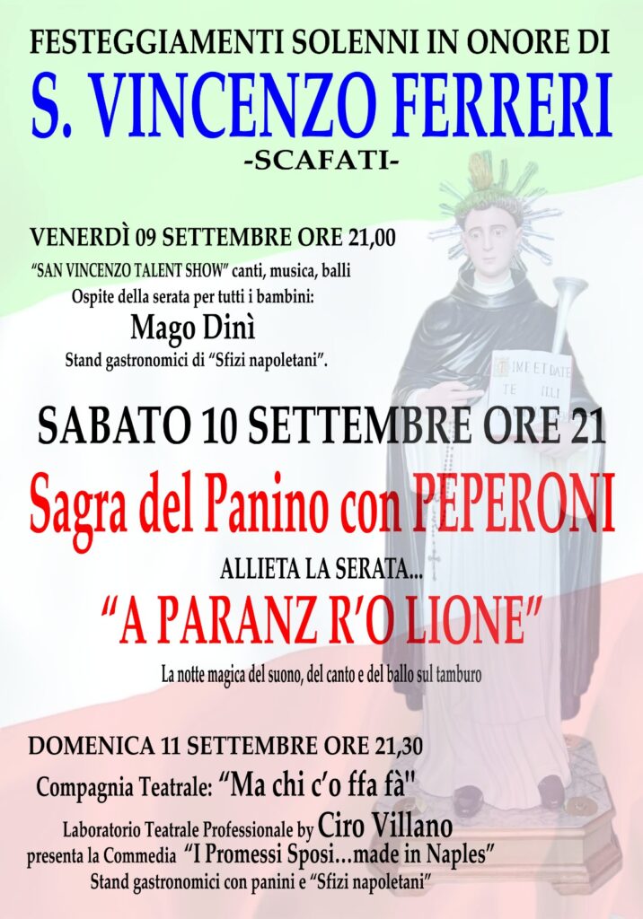 SCAFATI. Ecco i festeggiamenti in onore di San Vincenzo Ferreri