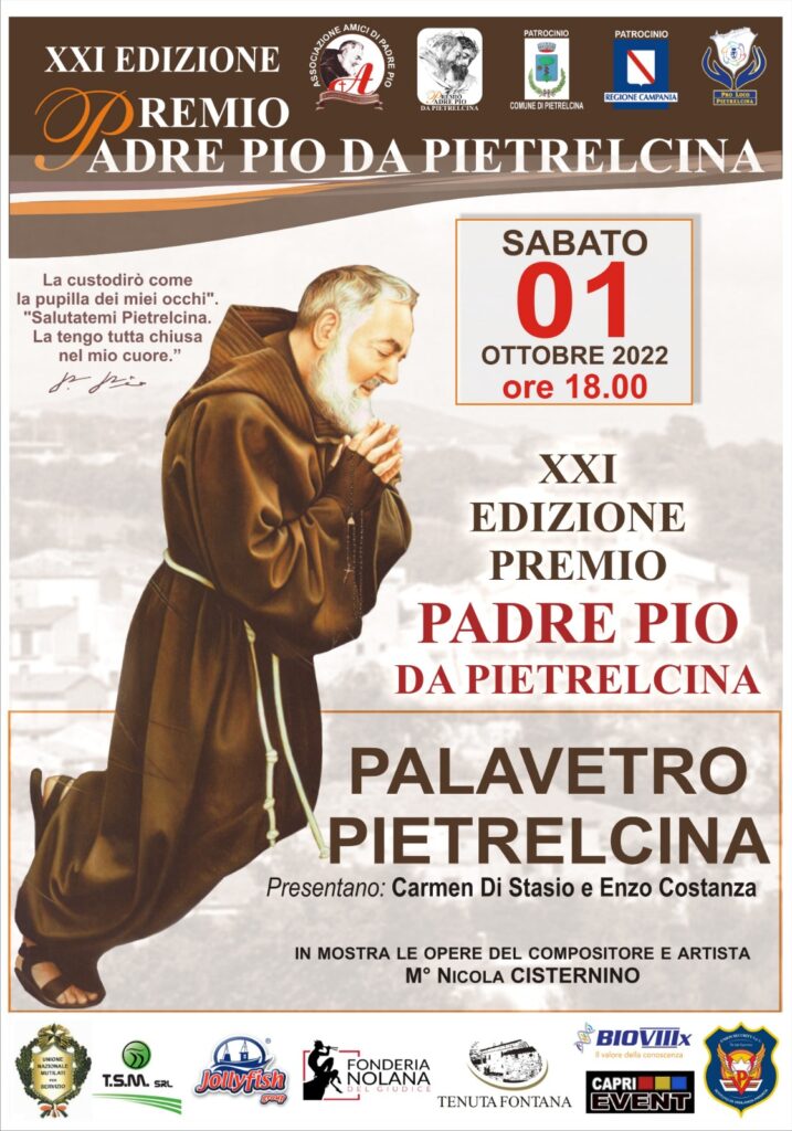 Al via la XXI edizione del “Premio internazionale Padre Pio da Pietrelcina”