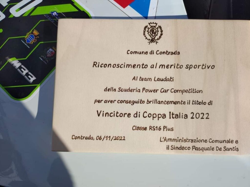 Contrada( Av): Paese in festa per la conquista della Coppa Italia di Rally del team Laudati Ascione
