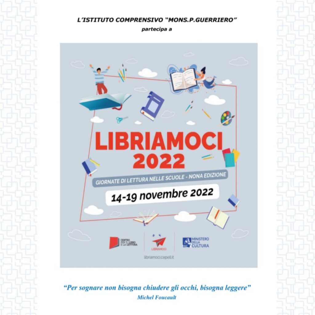 All’ I.C.S. “Mons.P.Guerriero” di Avella le “Giornate di lettura ad alta voce” dal 14 al 19 novembre.