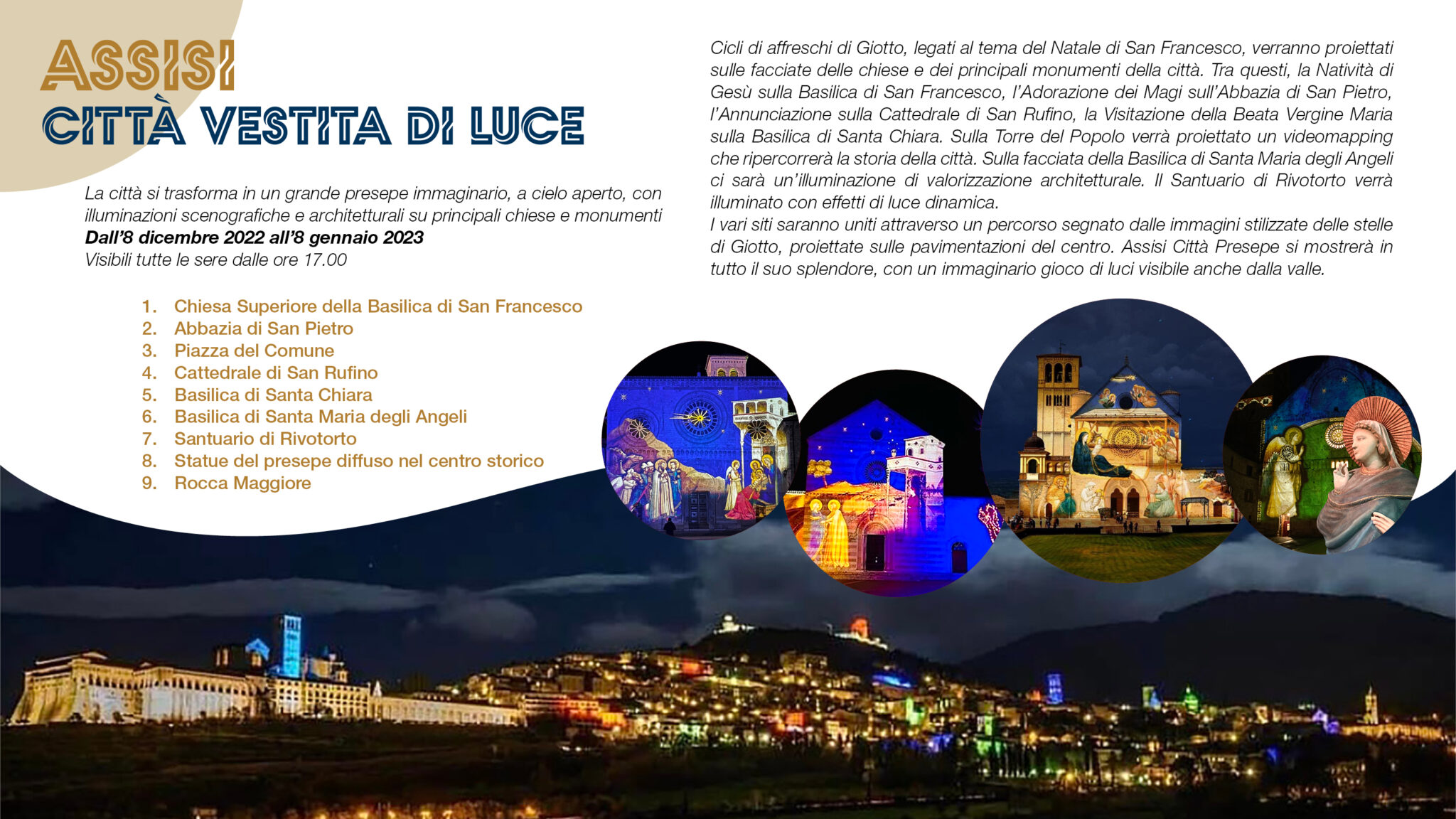 NATALE 2022 ASSISI CITT PRESEPE PATTO D AMICIZIA CON GRECCIO