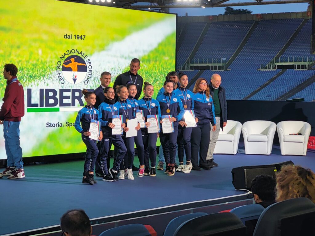 BAIANESE.  Le ginnaste dellAn.Si.Ca premiate a Roma dal presidente Nazionale CONI Giovanni Malagò