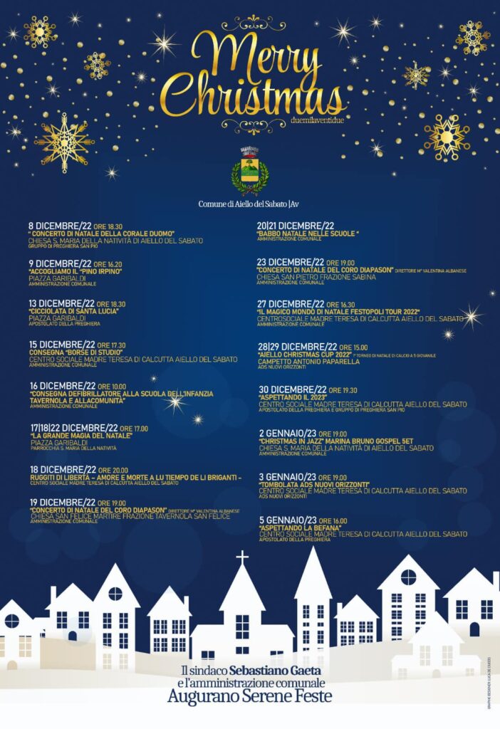 Natale ad Aiello (AV). Ecco il cartellone