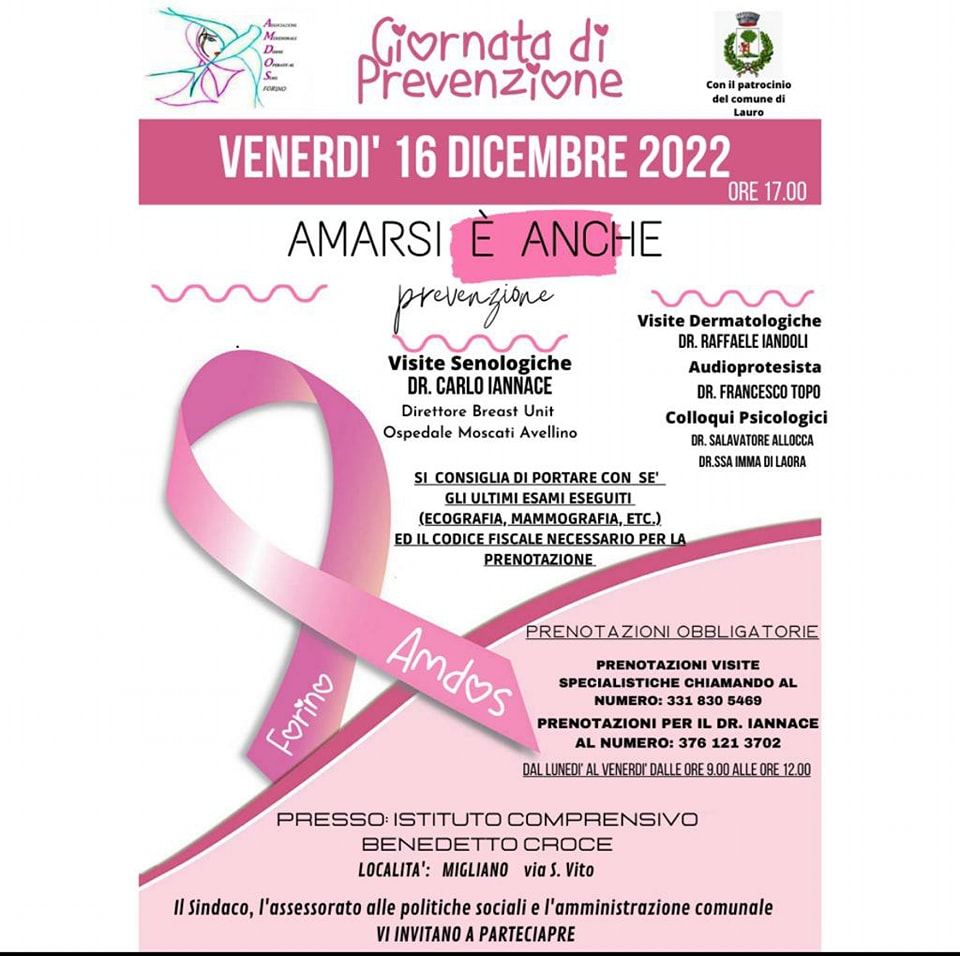 LAURO. Giornata di Prevenzione con lAmdos LAURO. Giornata di Prevenzione con lAmdos