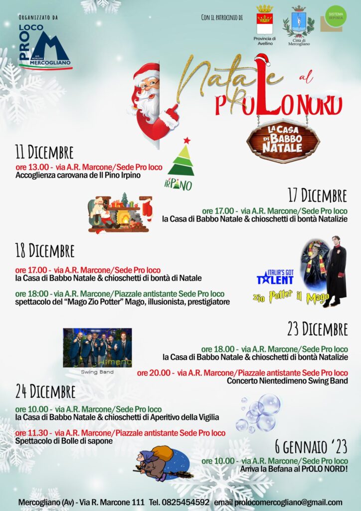 Mercogliano un week end di intrattenimento e magia. 