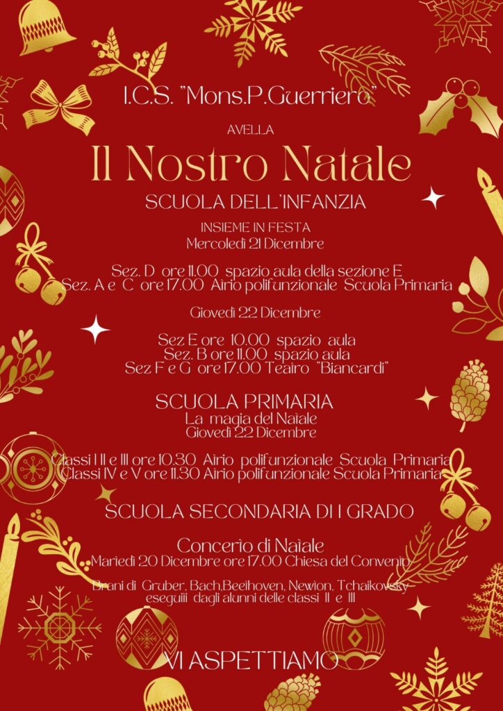 AVELLA. Il Natale dellI.C.S Mons.P.Guerriero