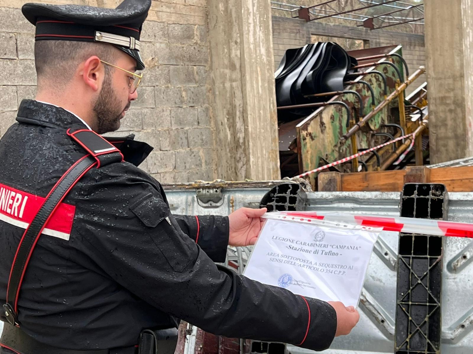 Casamarciano (NA). Sicurezza ambientale. Carabinieri sequestrano 30 metri quadri all’interno di una fabbrica Casamarciano (NA). Sicurezza ambientale. Carabinieri sequestrano 30 metri quadri all’interno di una fabbrica