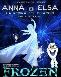 Il mondo incantato di Frozen rivive al Gesualdo con Anna ed Elsa   la regina del ghiaccio   il cristallo magico