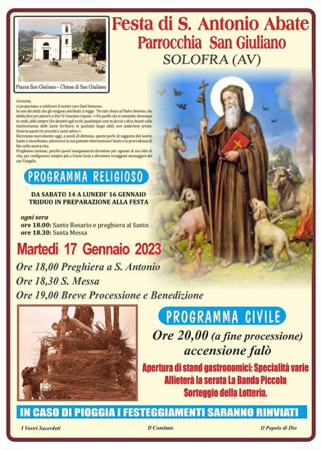Il 17 Gennaio 2023 a Solofra la tradizione delle Carcare di SantAntuono infiamma le piazze Il 17 Gennaio 2023 a Solofra la tradizione delle Carcare di SantAntuono infiamma le piazze